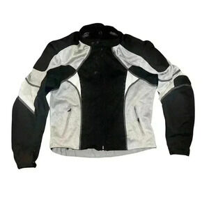 FRANK THOMAS Motorcycle Jacket BREATHABLE MESH SAFETY ARMOR Arm Guards Pockets L